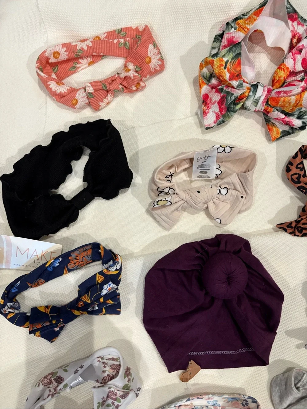 NWOT! Bundle of 12 Infant/baby/toddler hat and headbands!